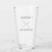 Ik overleefde 100 minuten War Tumbler (Achterkant)