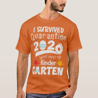 Ik overleefde 2020 next level up kleuterschool t-shirt