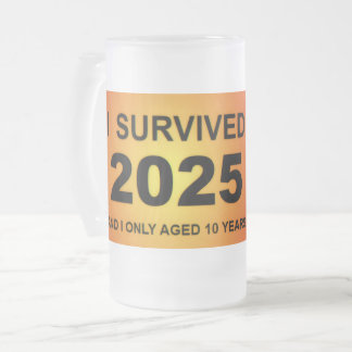 Ik overleefde 2025 matglas bierpul