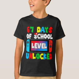 Ik overleefde 67 dagen school Gamer 67 dagen stude T-shirt
