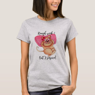 Ik overleefde Cat Shirt - Funny Cat Theme Gift!