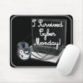 Ik overleefde Cyber Monday Muismat (Met muis)