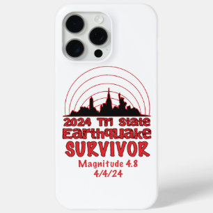 Ik overleefde de aardbeving in NYC Tri State 2024 iPhone 15 Pro Max Hoesje