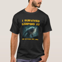 Ik overleefde de camping t-shirt