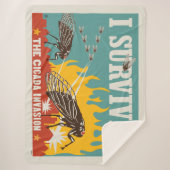 Ik overleefde de Cicada invasie Sherpa Deken (Voorkant)