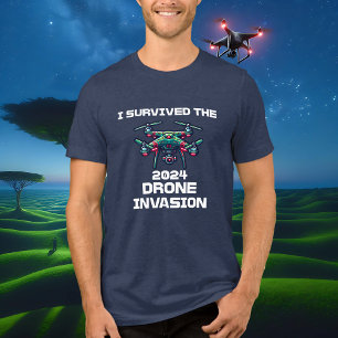 Ik overleefde de drone-invasie van 2024 Tri-Blend shirt