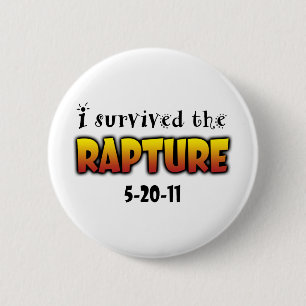 Ik overleefde de opname ronde button 5,7 cm