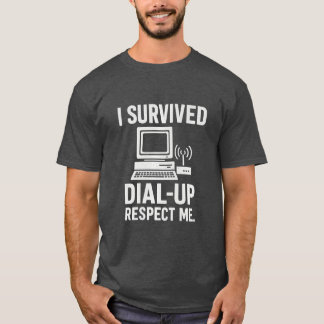 Ik overleefde Dial Up  Tech Throwback Premium T-shirt