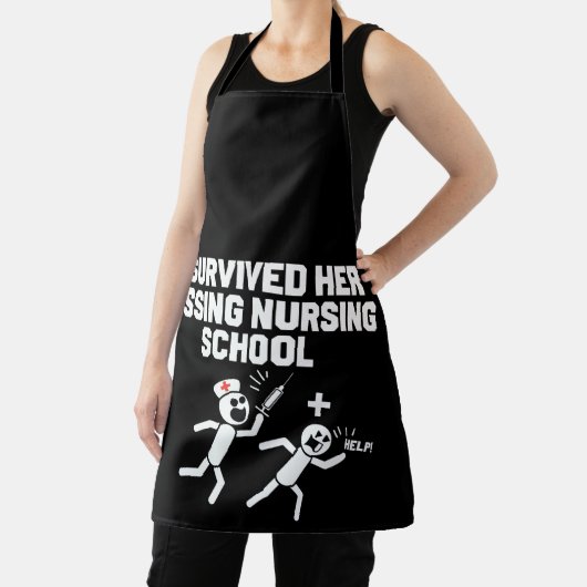 Ik overleefde haar passerende verpleegster schort (Insitu)