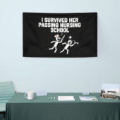 Ik overleefde haar passerende verpleegster spandoek (Beurs)