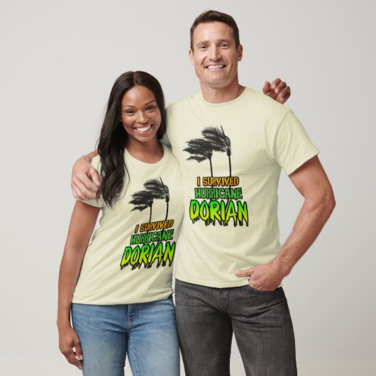 Ik overleefde orkaan Dorian bomen T-shirt (Unisex)