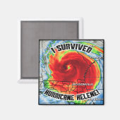 Ik overleefde orkaan Helene Magneet (Voorkant / Achterkant)