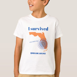 Ik overleefde orkaan Ian 2022 Florida Sterk T-shirt