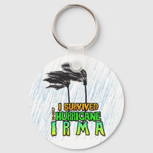 Ik overleefde orkaan Irma Sleutelhanger (Voorkant)