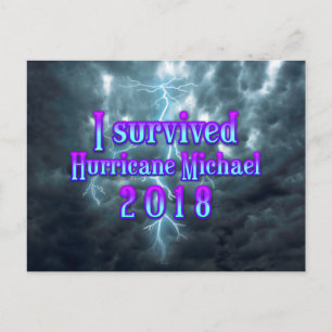 Ik overleefde orkaan Michael Briefkaart