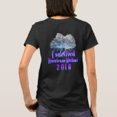 Ik overleefde orkaan Michael rain T-shirt (Achterkant)