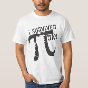 Ik overleefde Pi Day © - Grappige Pi Dag T-shirt