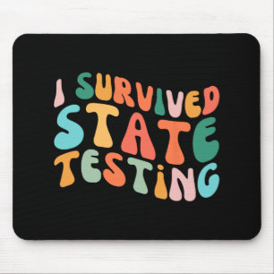 Ik overleefde staat testontwerp student staat test muismat