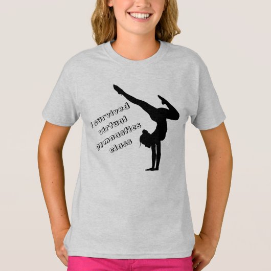 Ik overleefde t-shirt van de Virtual Gymnastics-kl (Voorkant)