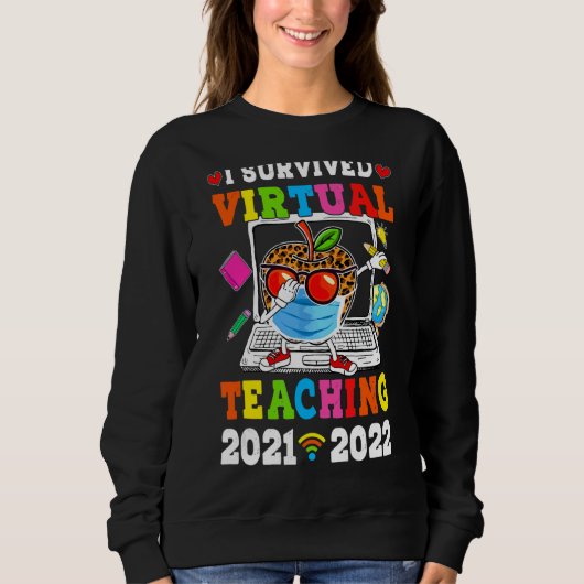 Ik overleefde Virtual Distance Teaching 2021 2022 Trui (Voorkant)