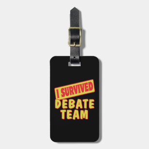 IK OVERLEG HET DEBAT TEAM BAGAGELABEL