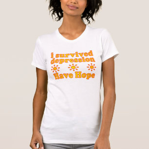 Ik overlevende depressie - heb hoop - Inspire Fait T-shirt