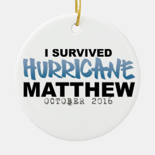 Ik overlevende orkaan Matthew oktober 2016 Keramisch Ornament
