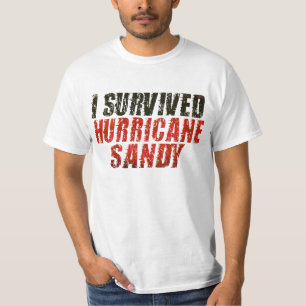 Ik overlevende orkaan Sandy Distress T-shirt