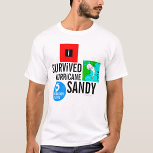 Ik overlevende orkaan Sandy Sign T-Shirt 3