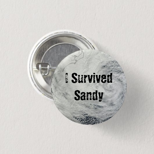 Ik overlevende Sandy Button (Voorkant /achterkant)