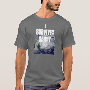 Ik overlevende Sandy Mannen T T-shirt