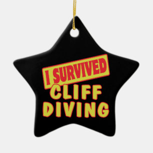 IK OVERVIED CLIFF DIVING KERAMISCH ORNAMENT