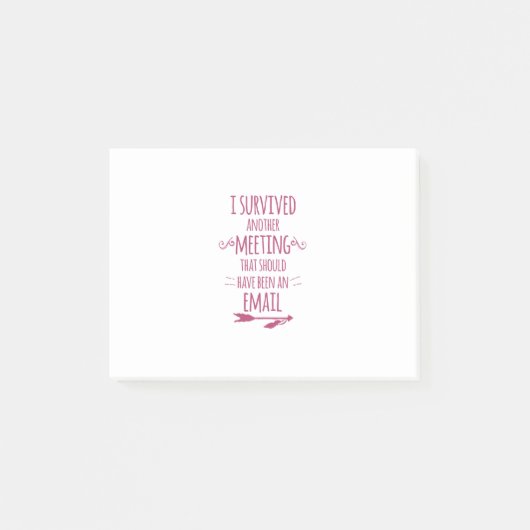 Ik overviel een andere vergadering post-it® notes (Voorkant)