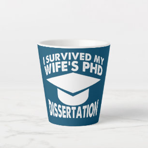 Ik overwon mijn Wifes Dissertation PhD Doctorate Latte Mok