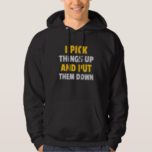 Ik pak dingen op en leg ze neer op Gym 3 Hoodie