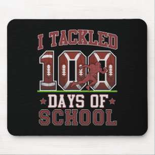 Ik pakte 100 dagen van de school Football 100e dag Muismat