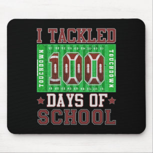Ik pakte 100 dagen van de school Football 100e dag Muismat