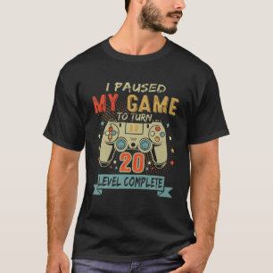 Ik pakte mijn spel om 20 Retro gamer 20th Birth te T-shirt