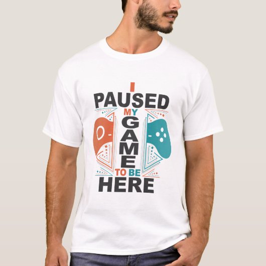 Ik pakte mijn spel om hier Mannen te zijn T-shirt (Voorkant)