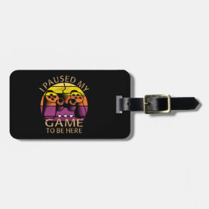 Ik pakte mijn spel om hier te zijn bagagelabel