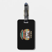 Ik pakte mijn spel om hier te zijn bagagelabel (Achterkant verticaal)