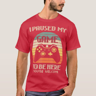 Ik pakte mijn spel om hier te zijn je welkomstteru t-shirt