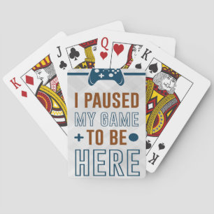 Ik pakte mijn spel om hier te zijn pokerkaarten