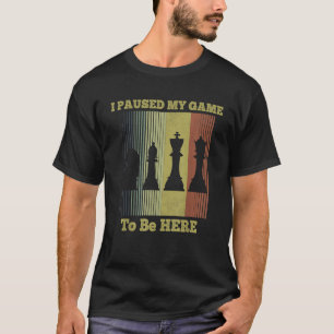 Ik pakte mijn spel om hier te zijn... schaafgesche t-shirt
