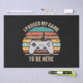 Ik pakte mijn spel om hier te zijn tissuepapier (Craft)