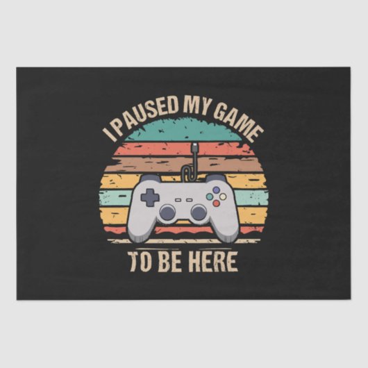 Ik pakte mijn spel om hier te zijn tissuepapier (Voorkant)