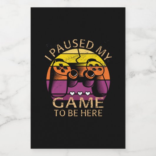 Ik pakte mijn spel om hier te zijn voedselcontainer etiket (Enkel label)