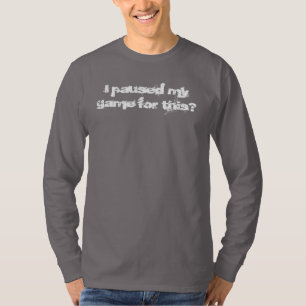 Ik pakte mijn spel voor dit lange overhemd t-shirt