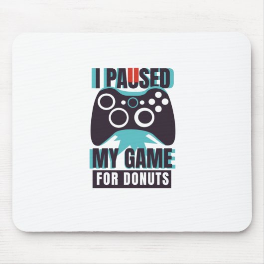 Ik pakte mijn spel voor donuts muismat (Voorkant)