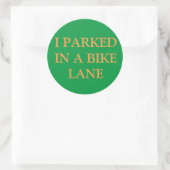 Ik parkeerde in een fietspad sticker (Tas)
